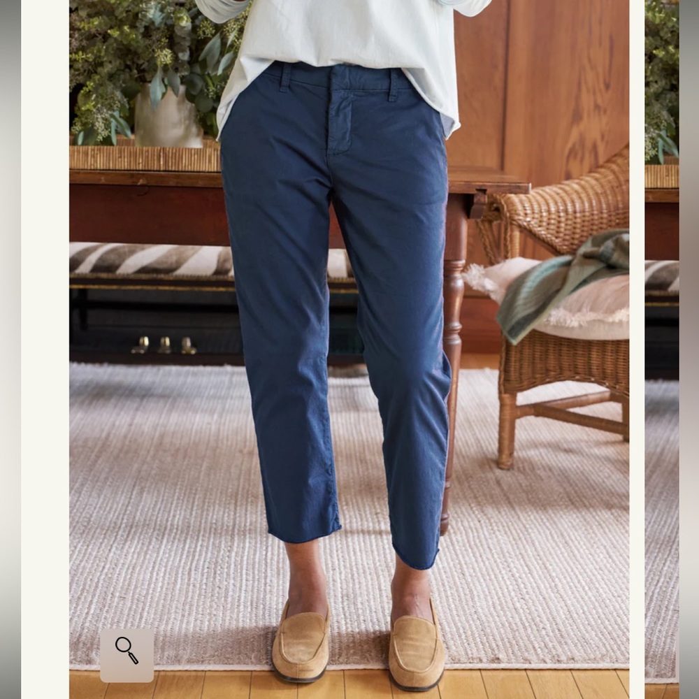Frank and Eileen WICKLOW The Italian Chino Vintage Navy Size 8.
